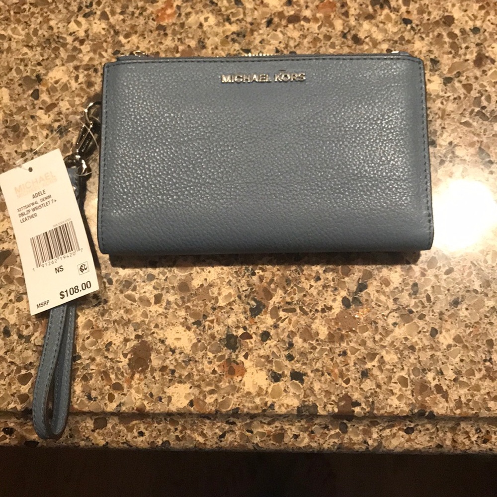 BRAND NWT MK Wristlet with IPhone pocket